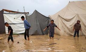 شهيدة إثر سقوط جدار منزل بسبب الأمطار وشدة الرياح في غزة