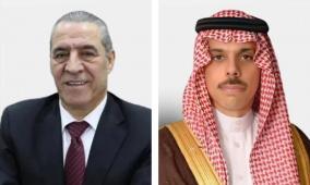 الشيخ يبحث مع وزير الخارجية السعودي آخر المستجدات السياسية