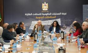 غرفة العمليات الحكومية تستعرض خطة وزارة الثقافة للإغاثة والتعافي المبكر في قطاع غزة