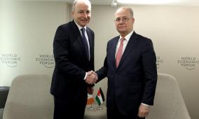 مصطفى يبحث مع نظيره الإيرلندي تطورات الأوضاع في فلسطين