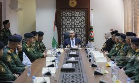 الشيخ يزور القيادة العامة لقوات الأمن الوطني