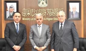 برهم يبحث مع القنصل المصري أوضاع طلبة غزة العالقين في مصر