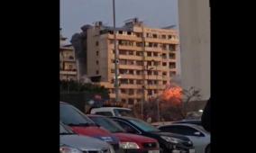 شاهد: الاحتلال يدمّر مبنى سكنيًا كاملًا في الباشورة وسط بيروت