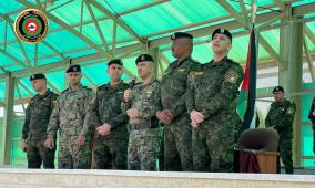 اللواء العبد إبراهيم خليل يتفقد قيادة منطقة أريحا والأغوار ومعسكر النويعمة