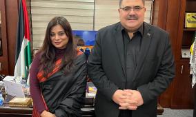 صيدم يبحث مع سفيرة الهند لدى فلسطين سبل تعزيز العلاقات الثنائية
