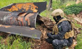 الشرطة: 418 شظية صاروخية سقطت ضمن مناطق الاختصاص منذ نهاية شباط الماضي