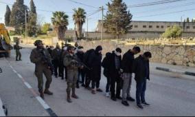 الاحتلال يشن حملة اعتقالات تطال عشرات الشبان في بلعا شرق طولكرم