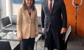 السفير عرفة يُطلع عضو لجنة العلاقات الخارجية في البرلمان الألماني على آخر المستجدات