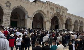 70 ألف مصل أدوا صلاة الجمعة في المسجد الأقصى المبارك