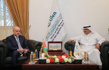 الهباش يزور اتحاد وكالات أنباء دول التعاون الإسلامي (يونا)