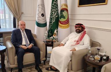 الهباش يبحث مع المدير التنفيذي لصندوق التضامن الإسلامي سبل تعزيز التعاون المشترك