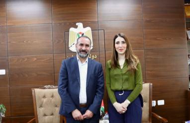 وزيرة العمل تبحث تعزيز تمكين النساء وذوي الإعاقة اقتصادياً مع مؤسسة شركاء في التنمية المستدامة