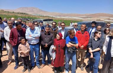 وزارة الزراعة تنظّم جولة ميدانية للسلك الدبلوماسي في محافظة طوباس 