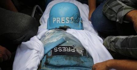 الإصابات الدامية بحق الصحفيين تكشف سياسة الابادة وليس التحييد