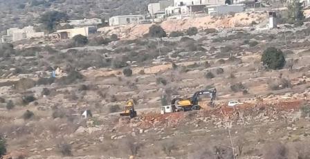 الاحتلال يصدر قرارا بتجريف 33 دونما من أراضي اللبن الشرقية جنوب نابلس