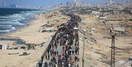 آلاف النازحين يعودون إلى مدينة غزة مع دخول وقف إطلاق النار حيز التنفيذ
