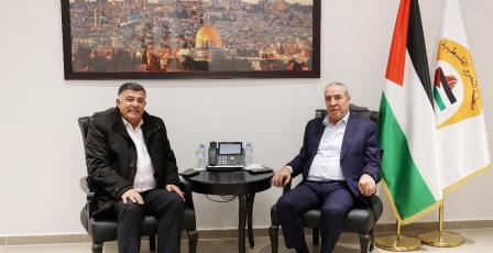 الشيخ يستقبل محافظ نابلس