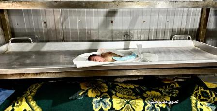 البرد القارس يودي بحياة رضيع في خان يونس جنوب قطاع غزة