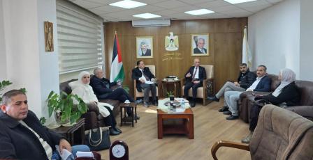 التميمي يبحث مع رئيس بلدية طوباس سبل تطوير وتنظيم قطاع الأراضي في المدينة