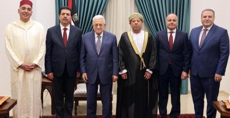 الرئيس يستقبل السفراء العرب المقيمين والمعتمدين لدى دولة فلسطين