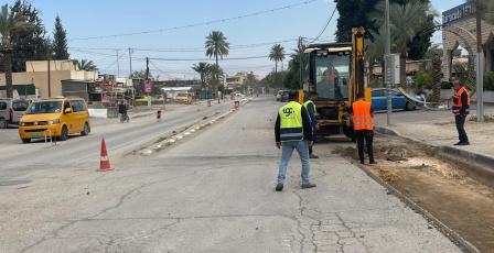 الأشغال العامة تبدأ تنفيذ مشروع إعادة تأهيل شارع عمّان في أريحا والأغوار