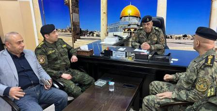 بالصور| قائد قوات الأمن الوطني اللواء العبد إبراهيم خليل يجري زيارة تفقدية لقيادة منطقة الخليل
