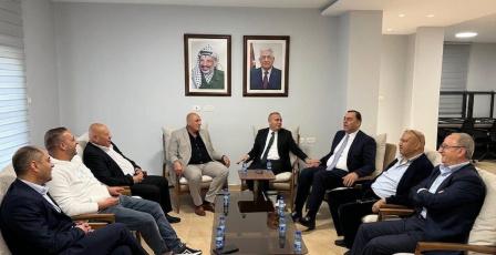 بحث آفاق التعاون بين اتحاد الغرف الفلسطينية واتحاد الحجر والرخام