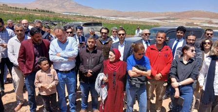 وزارة الزراعة تنظّم جولة ميدانية للسلك الدبلوماسي في محافظة طوباس 