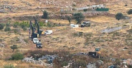 مستوطنون يقيمون بؤرة جديدة على أراضي ديراستيا شمال غرب سلفيت