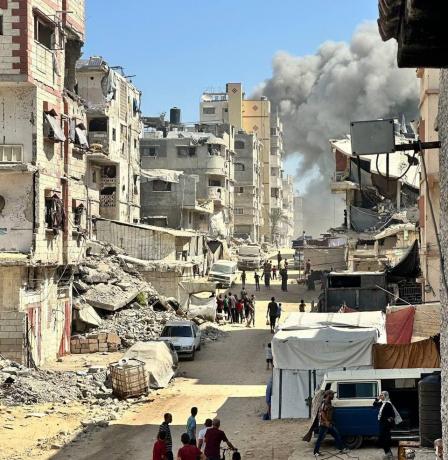 ارتفاع عدد الشهداء إلى 9 إثر قصف للاحتلال استهدف الليلة الماضية مواصي خان يونس