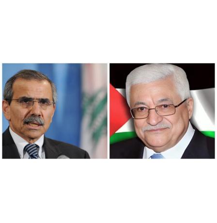 اتصال هاتفي بين الرئيس عباس ورئيس الوزراء اللبناني