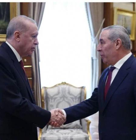 وفد فلسطيني برئاسة الشيخ يلتقي الرئيس التركي