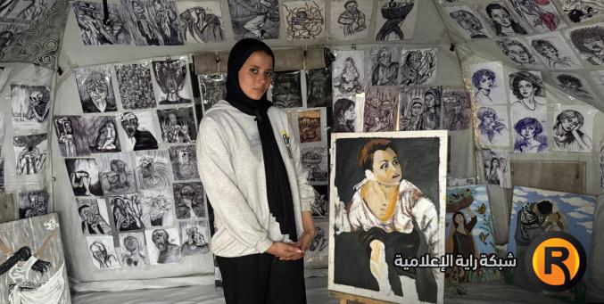 خاص| كل لوحة لها قصة: فنانة غزة الصغيرة تحكي الحرب بريشتها