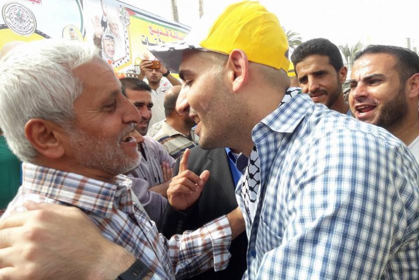 لحظة الافراج عن الاسير قديح