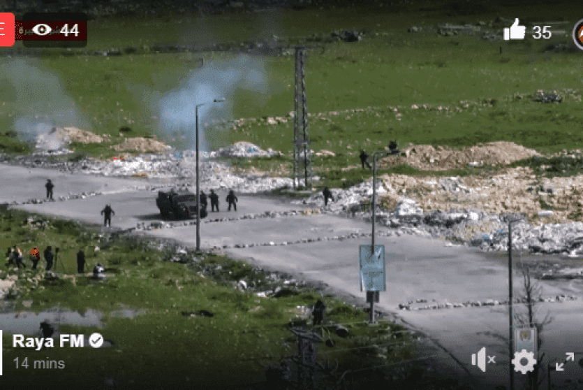 مواجهات مع الاحتلال قرب حاجز 