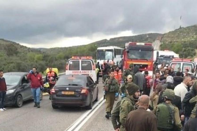 حادث سير جنوب نابلس