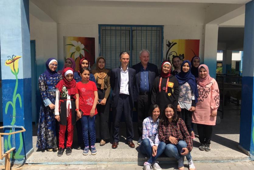 وزير الدولة البريطاني لشؤون الشرق الأوسط وشمال افريقيا الجديد الدكتور أندرو موريسون يزور غزة