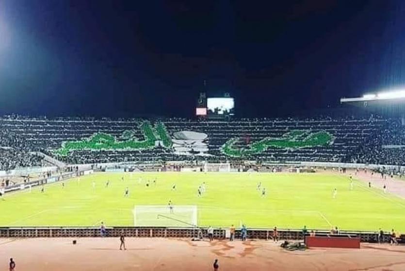 من ترحيب جماهير الرجاء بهلال القدس 