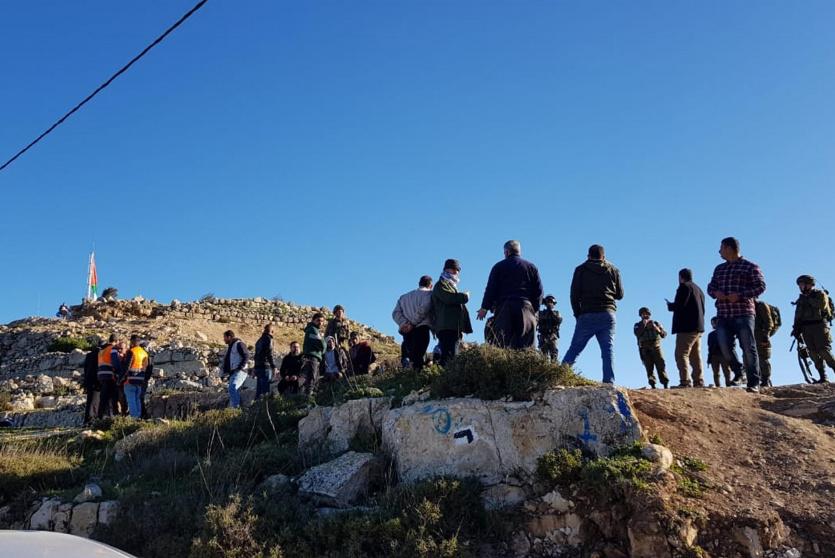 مواجهات خلال محاولة اخلاء المعتصمين على جبل العرمة