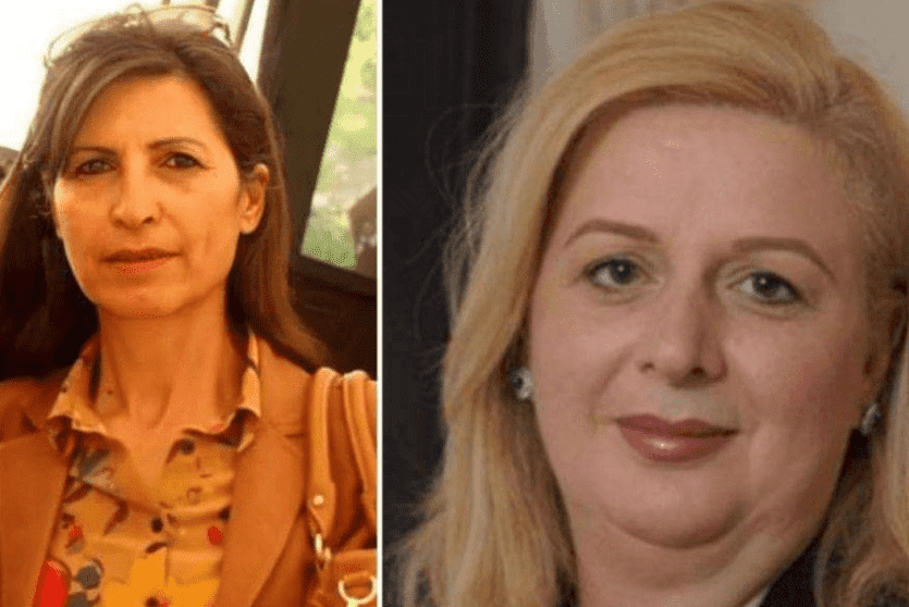 سهى عرفات وانتصار ابو عمارة