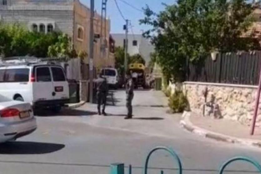 موقع جريمة الطعن في باقة الغربية، اليوم