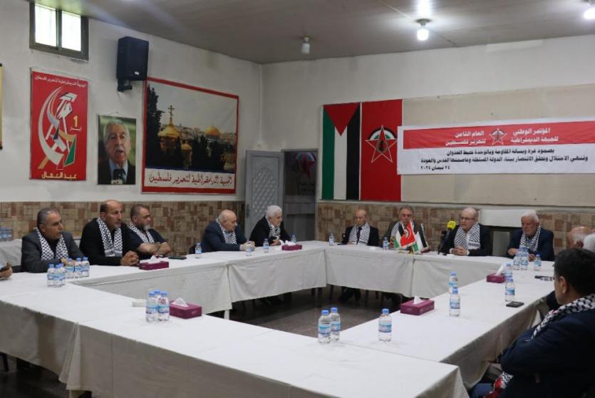 وفد من فتح برئاسة السفير دبور يزور الجبهة الديمقراطية