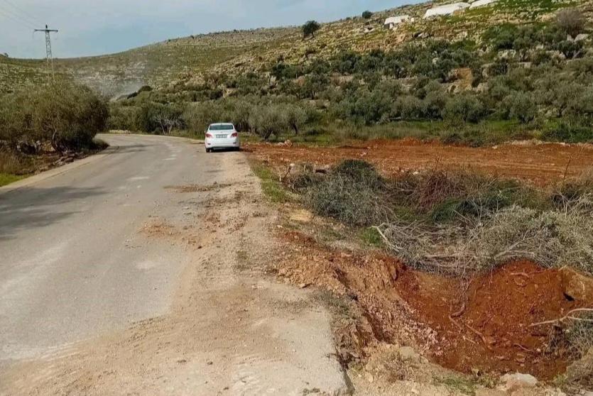 مستعمرون يجرفون عشرات الدونمات غرب سلفيت