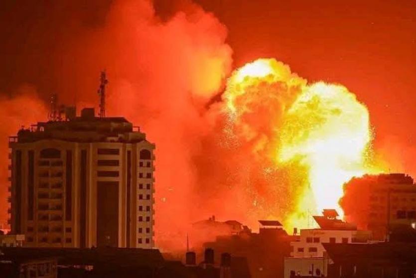 قصف غزة