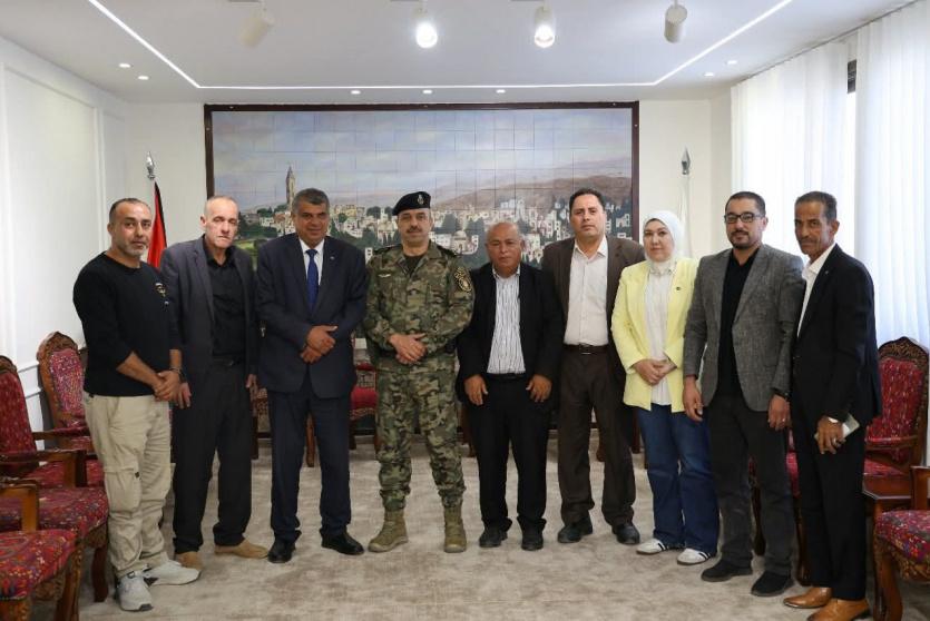 قائد قوات الأمن الوطني الفلسطيني يستقبل محافظ محافظة طوباس في مكتبه برام الله