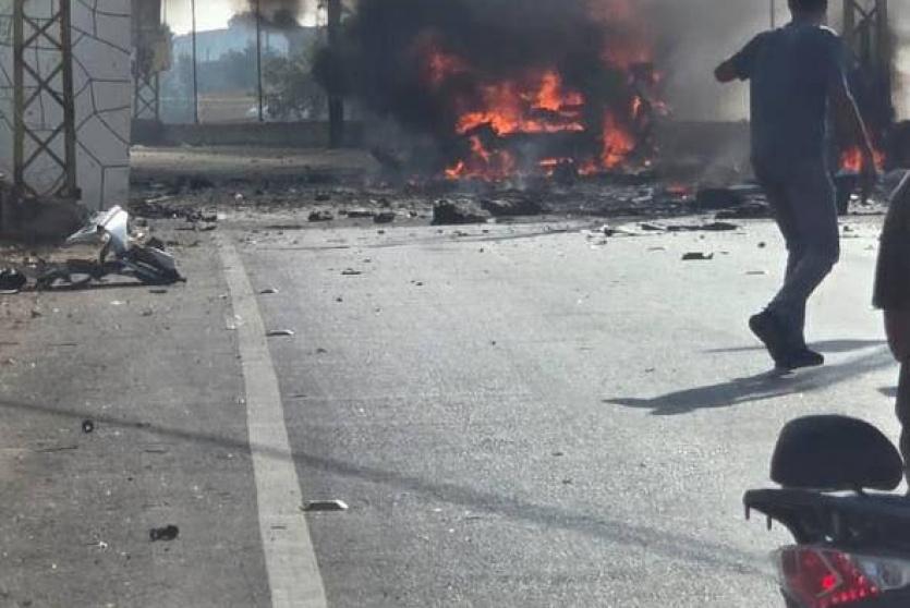 من غارة على مركبة جنوبي لبنان اليوم