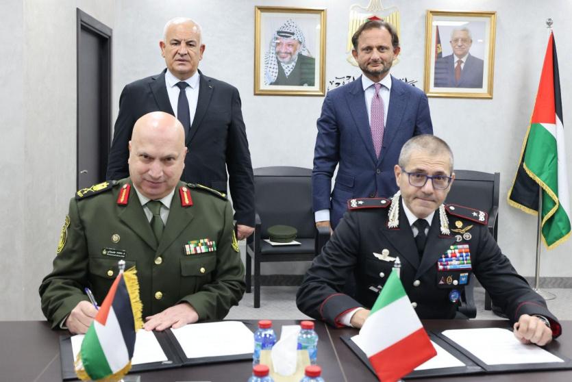 وزارة الداخلية ووزارة الدفاع الإيطالية تجددان اتفاقية التعاون التقني لتدريب قوى الأمن الفلسطينية