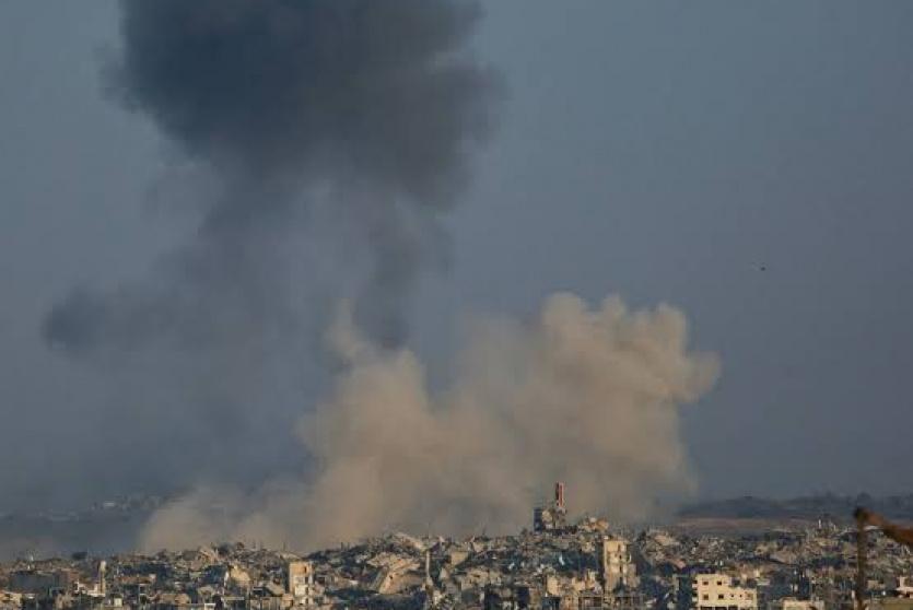 قصف غزة -ارشيف-
