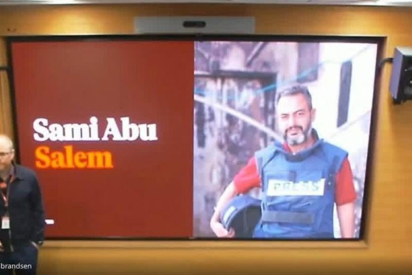 الصحفي سامي أبو سالم من غزة يحصد جائزة أوسيتسكي لعام 2025