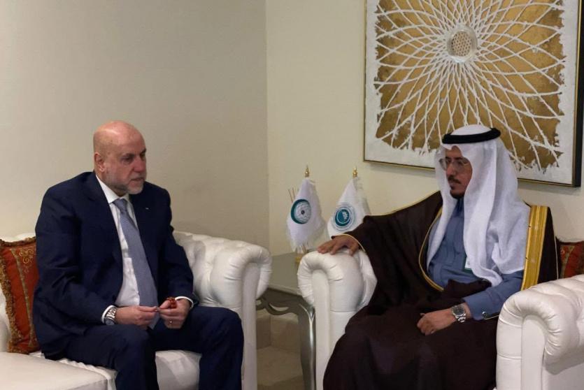 الهباش ومدير هيئة حقوق الإنسان في منظمة التعاون الإسلامي يبحثان سبل تعزيز التعاون